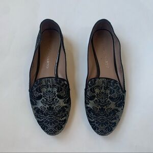 Franco Sarto smoking loafers Jacquard Print  size 6.5